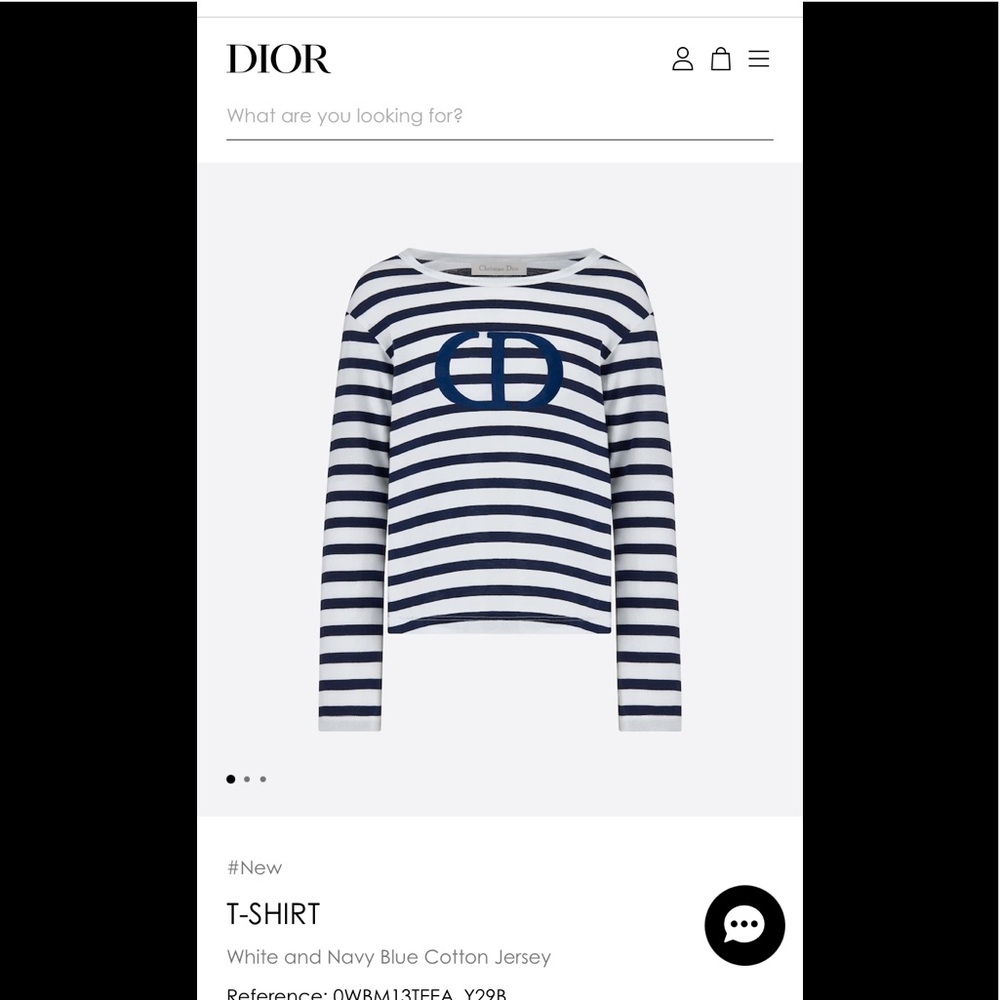 NWT Dior striped childrens shirt